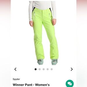 NWT. Spyder women’s winner insulated ski pants. Size 4